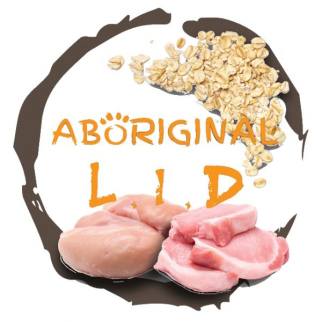 אבוריג'ינל L.I.D - עוף חזיר ושיבולת שועל 5 ק"ג (מזון קפוא)